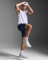 Aero Mesh 2-In-1 5 Inch Shorts, Midnight/Silver Reflective