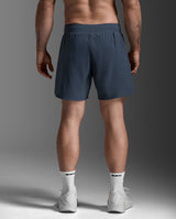 Motion 2-In-1 5 Inch Shorts, Indigo/White