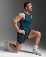 Aero Mesh Tank, Dark Moss/Silver Reflective