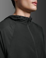 Aero Hex Windbreaker, Black/Silver Reflective