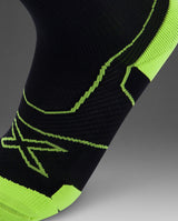 Vectr Cushion Crew Socks, Black/Volt