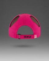 Run Cap, Fuchsia/Black