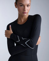 Core Compression Long Sleeve, Black/Silver
