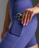 Form Stash Hi-Rise Compression 6 Inch Shorts, Future Dusk/Future Dusk