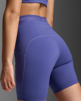 Form Stash Hi-Rise Compression 6 Inch Shorts, Future Dusk/Future Dusk