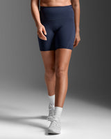 Form Stash Hi-Rise Compression 6 Inch Shorts, Midnight/Midnight1