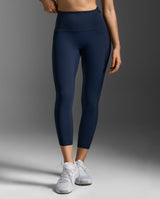 Form Stash Hi-Rise Compression 7/8 Tights, Midnight/Midnight