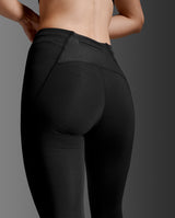 Light Speed React Hi-Rise Compression Tights, Black/ Black Reflective