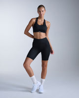 Core Hi-Rise Compression 7 Inch Shorts, Black/Silver