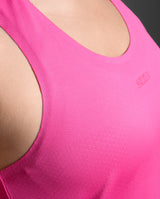 Light Speed Tech Singlet, Fuchsia/Fuchsia Reflective