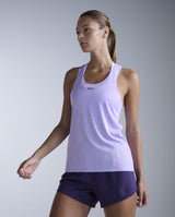 Light Speed Tech Singlet, Lavender/Lavender Reflective