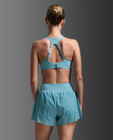 Aero Mesh Medium Impact Bra, Retro Blue/Retro Blue Reflective