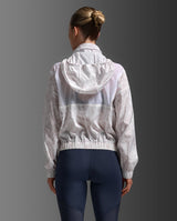 Aero Sheer Windbreaker, White Breccia/White Reflective
