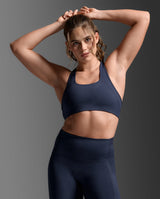Form Racerback Medium Impact Bra, Midnight/Midnight