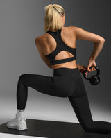 Bio Nylon Longline Bra, Black/Black