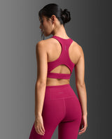 Bio Nylon Longline Bra, Merlot/Merlot