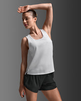 Aero Mesh Singlet, White/Silver Reflective