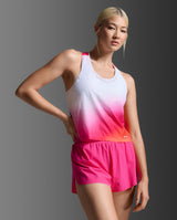 Light Speed React Crop Singlet, Fuchsia Gradient/White Reflective