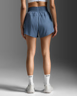 Aero Hi-Rise 4 Inch Shorts, Indigo/Indigo Reflective