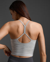 Flex Strappy Crop Tank, Harbor Mist/Harbor Mist
