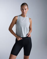Form Soft Jersey Relaxed Tank, Harbor Mist/White