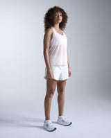 Relight Racerback Singlet, Pink Frost/White
