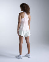 Relight Racerback Singlet, Pink Frost/White