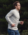 LIGHT SPEED TECH 1/4 ZIP - HARBOR MIST/BLACK REFLECTIVE