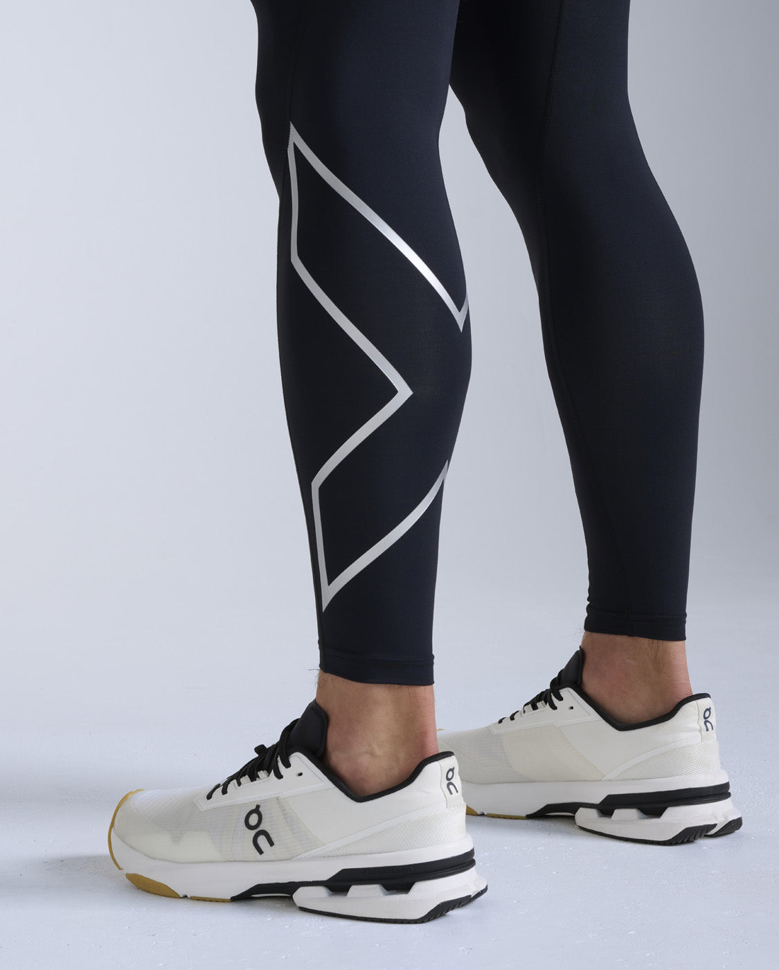 Core Compression Tights, Black/Silver