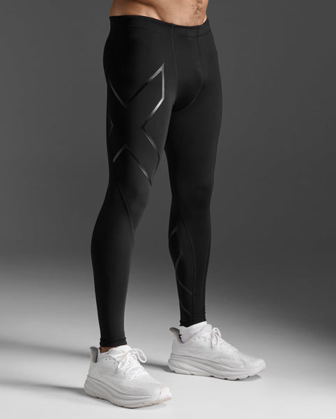 mr様 Compression 3/4 Tights L ブラック 2XU Men's Light Speed Compression Tights Black/Black