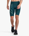 LIGHT SPEED COMPRESSION SHORTS - PINE/RAFT REFLECTIVE