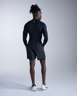 Core Compression Long Sleeve, Black/Silver