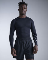 Core Compression Long Sleeve, Black/Silver