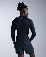 Core Compression Long Sleeve, Black/Silver