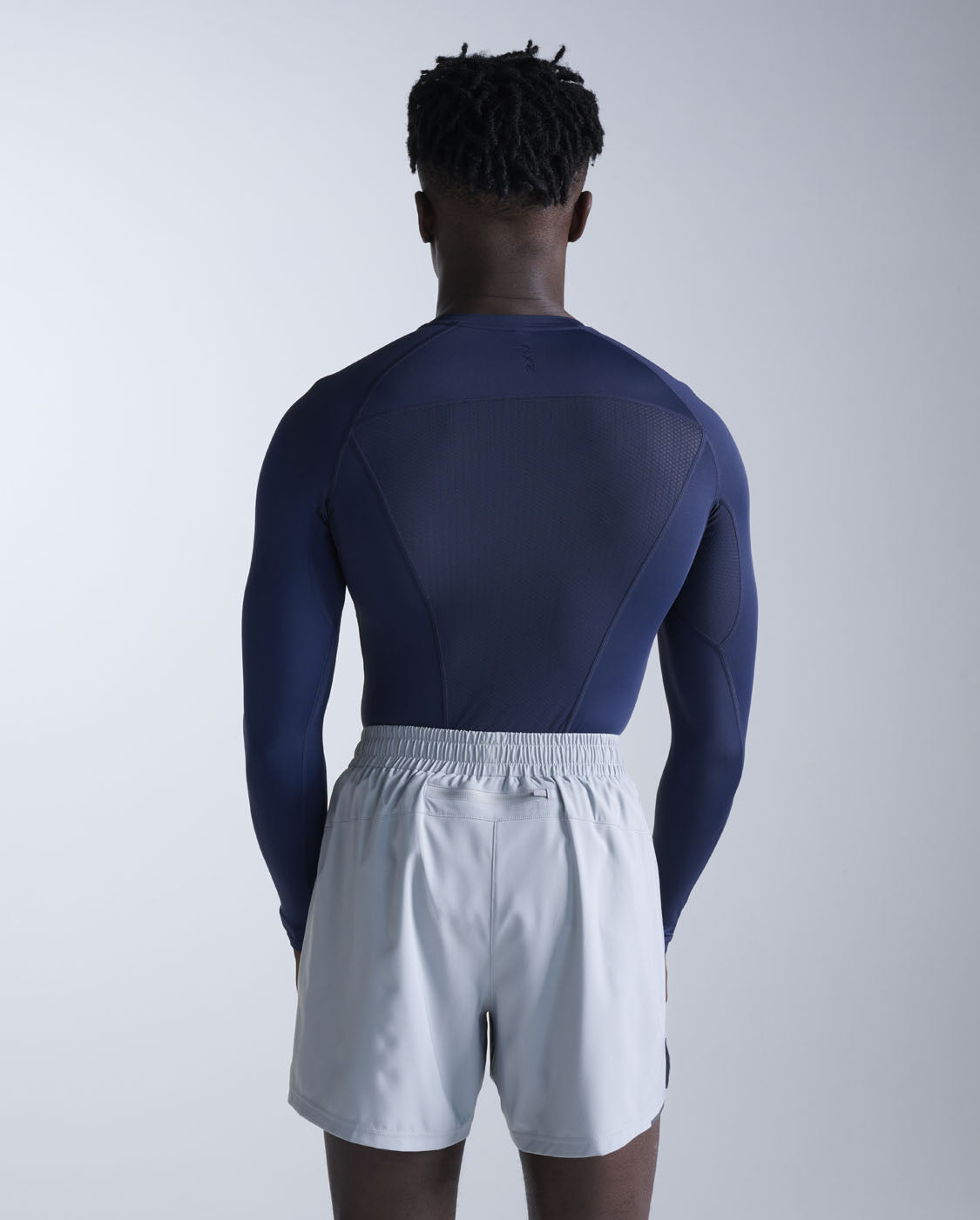 Core Compression Long Sleeve, Navy/Navy