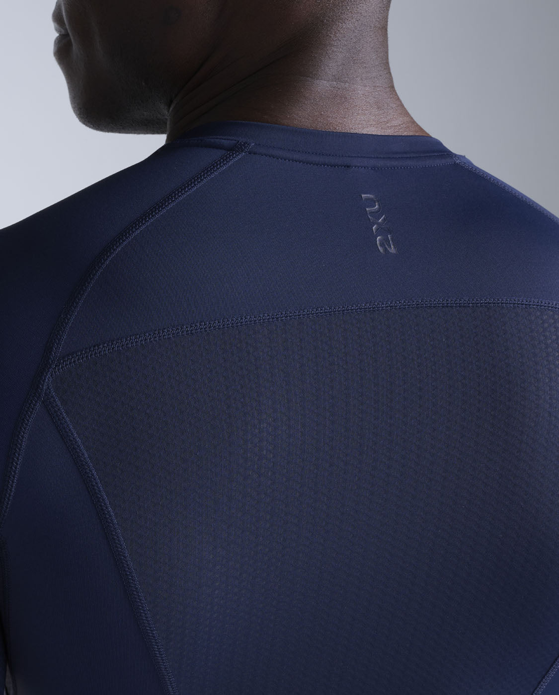 Core Compression Long Sleeve, Navy/Navy
