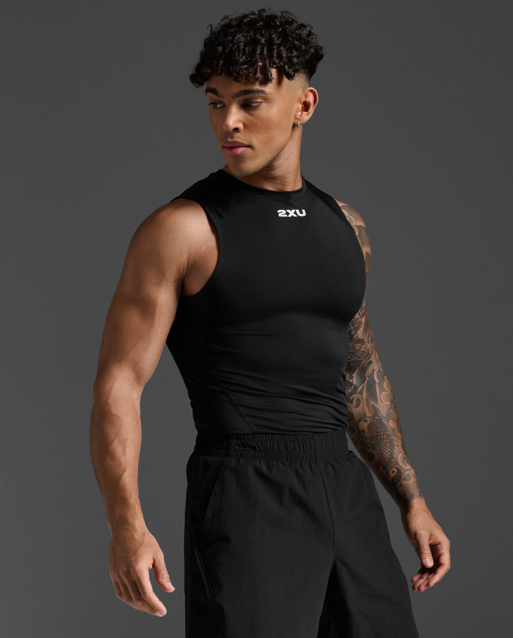 ウェア ballaholic Compression No Sleeve Top M Compression Tank Tops (black) – ballaholicオンラインショップ