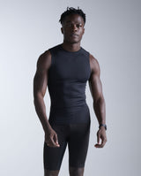 Core Compression Sleeveless, Black/Silver