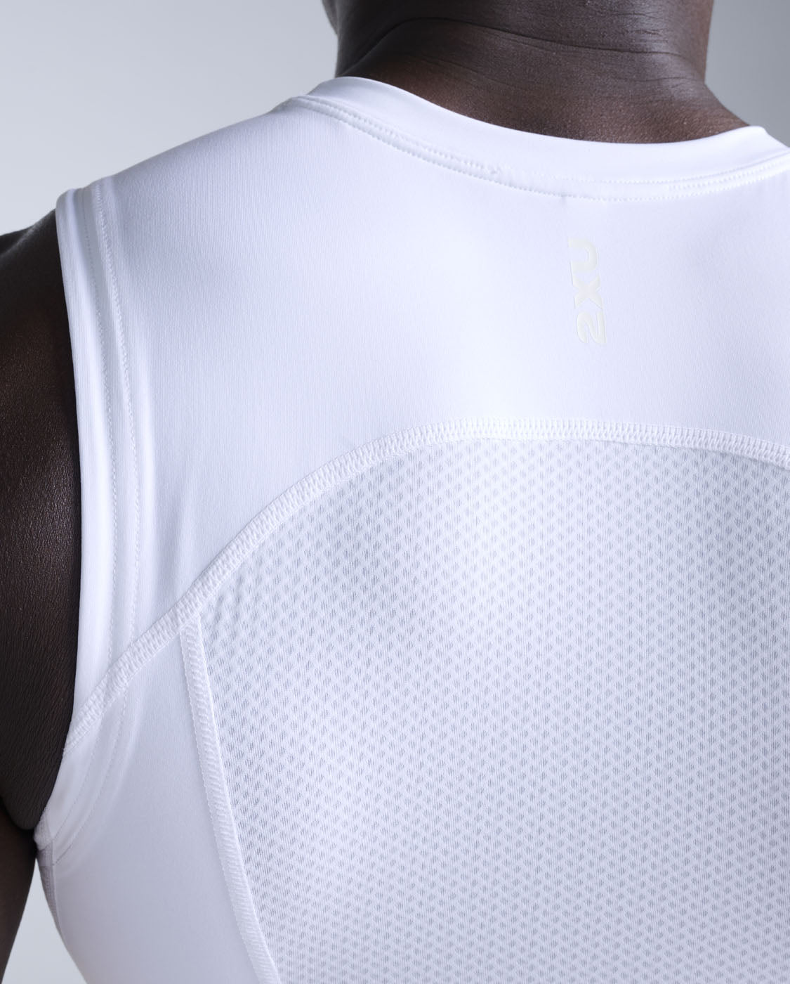Core Compression Sleeveless, White/White