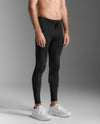 Aero Mesh Compression Tights - Black/Silver Reflective