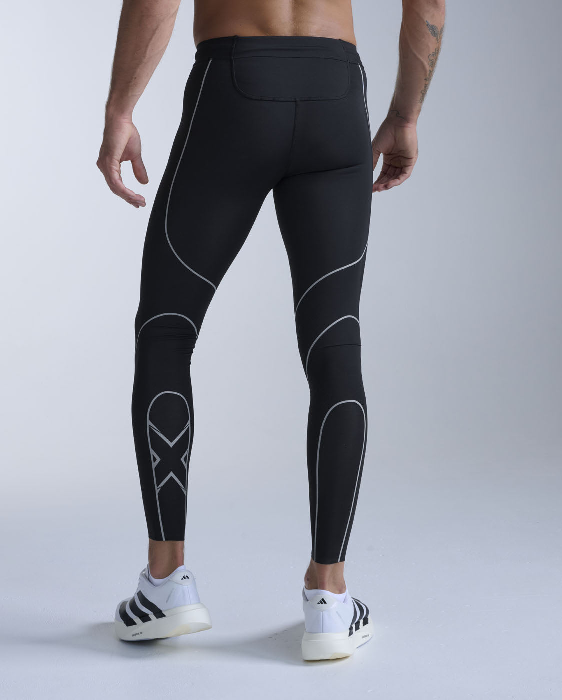 Light Speed Kinesis Compression Tights, Black/ Black Reflective