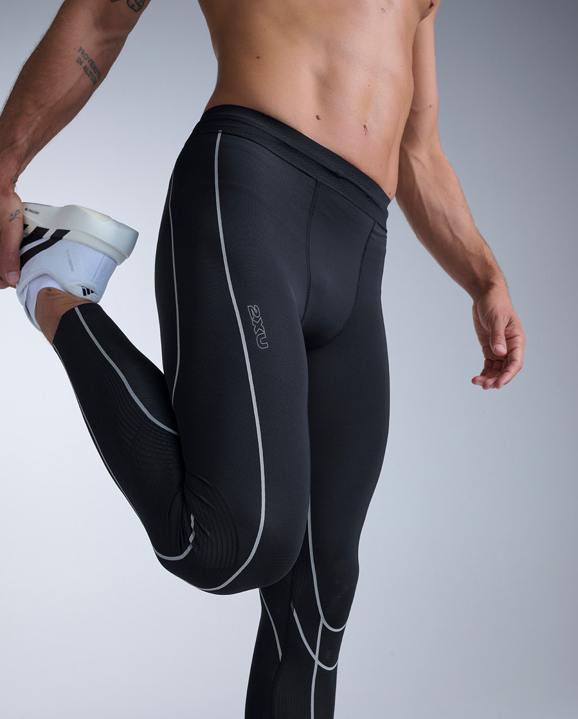 Light Speed Kinesis Compression Tights, Black/ Black Reflective