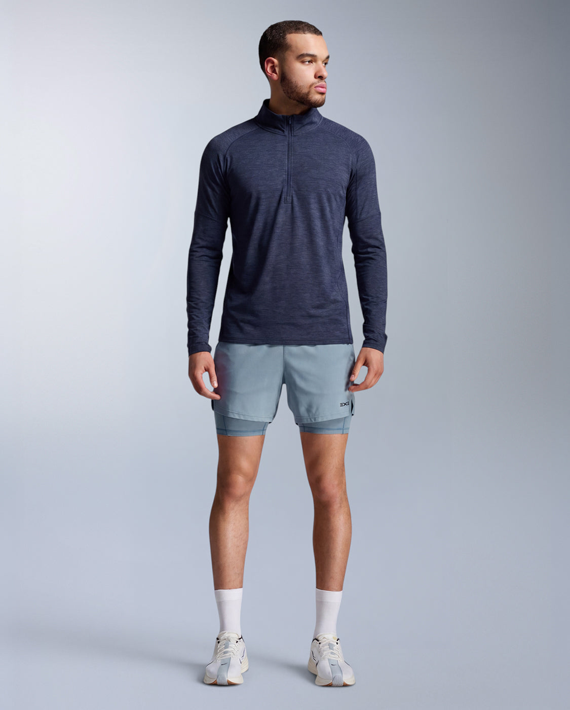 Aero 1/2 Zip, Midnight/Silver Reflective