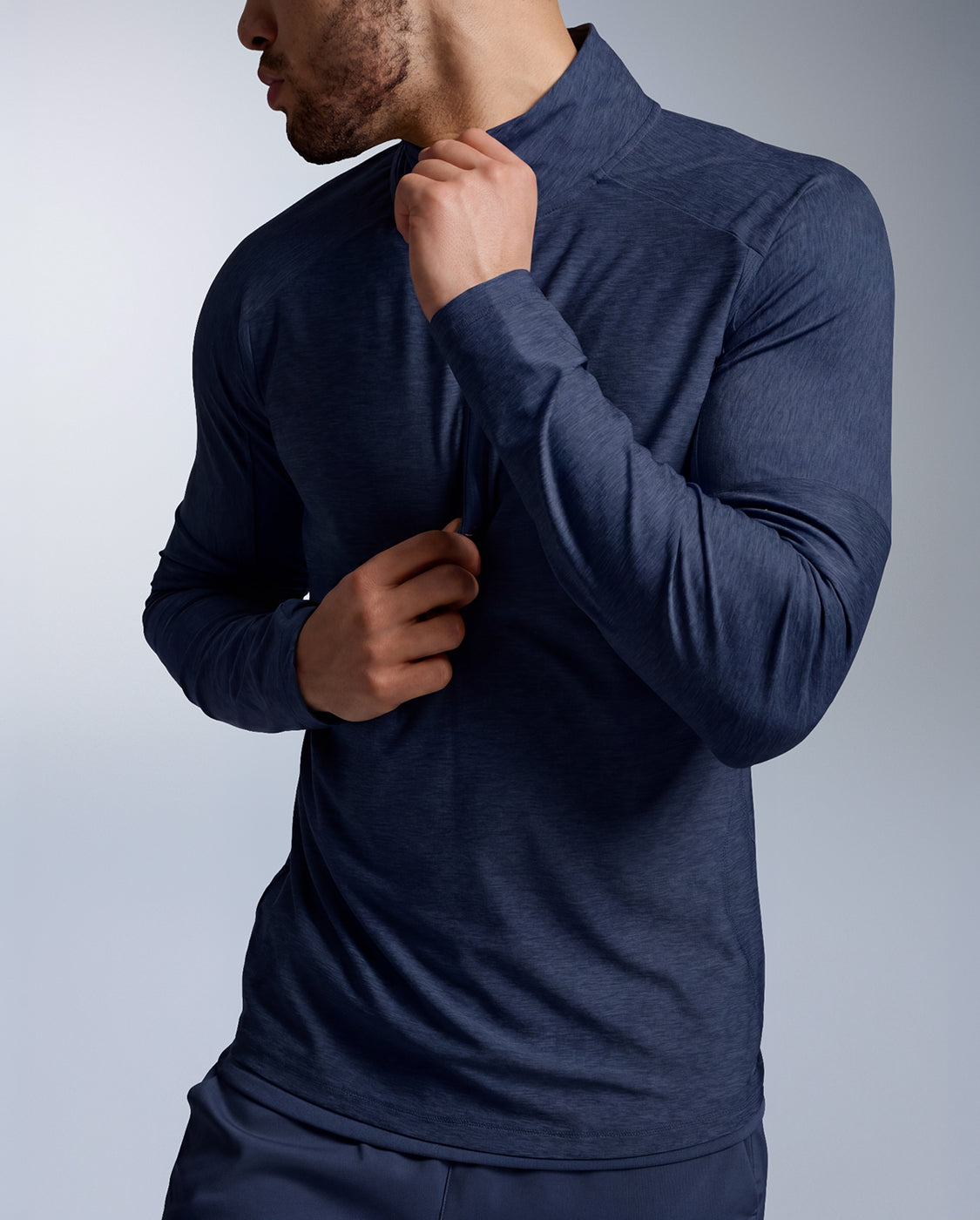 Aero 1/2 Zip, Midnight/Silver Reflective