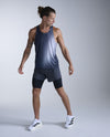 Light Speed React Singlet - MOONSTONE MIST/BLACK REFLECTIVE