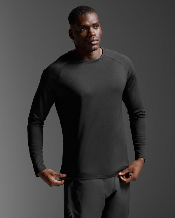 Aero Mesh Long Sleeve, Black/Silver Reflective