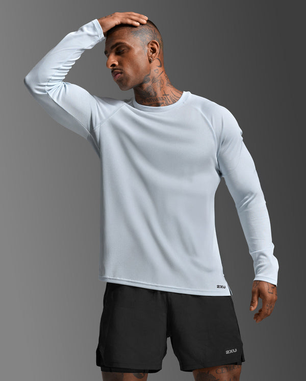 Aero Mesh Long Sleeve, Moonstone/Black Reflective