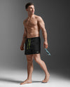 Aero Hybrid Swim Shorts - BLACK/WHITE