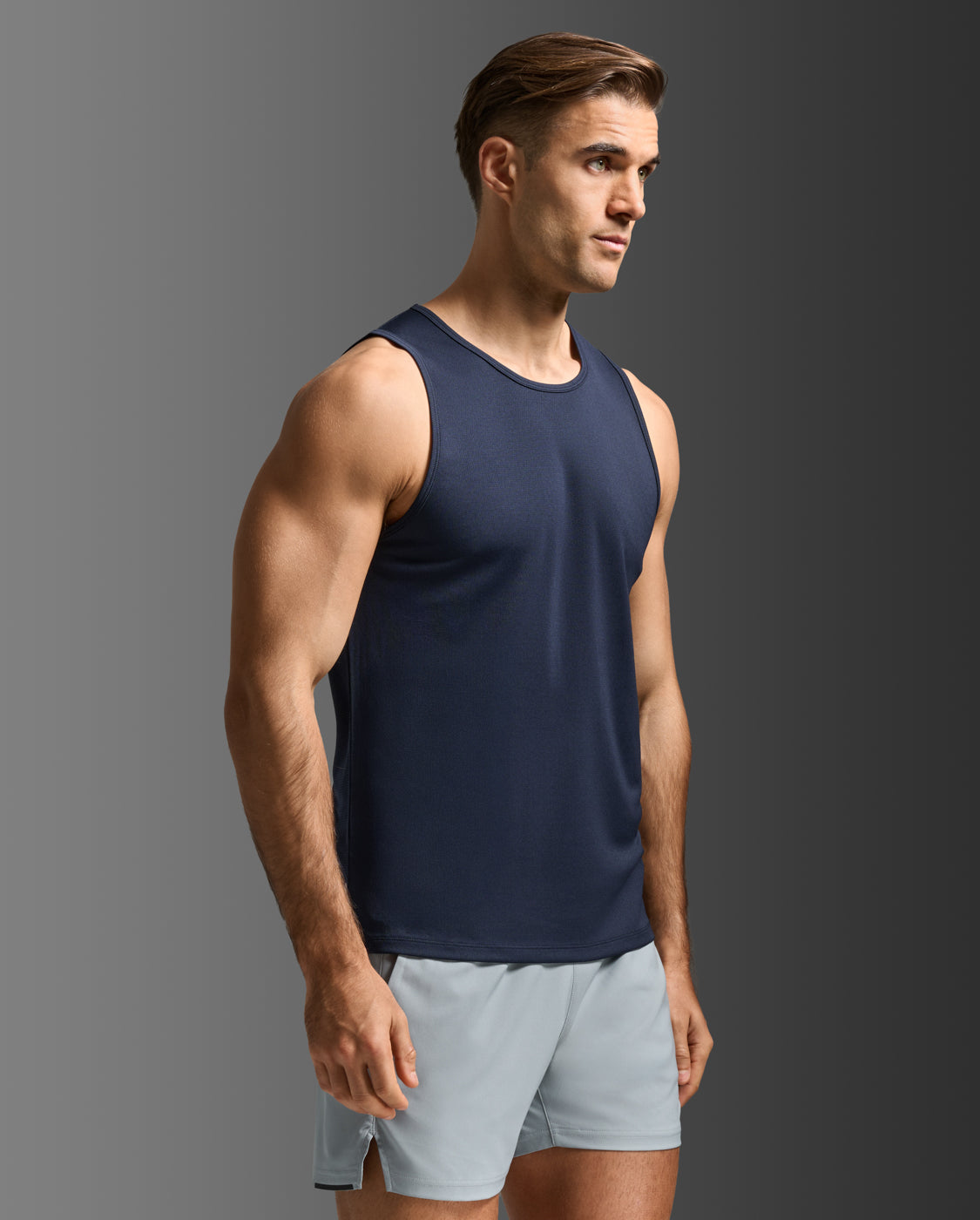 Aero Mesh Tank, Midnight/Silver Reflective