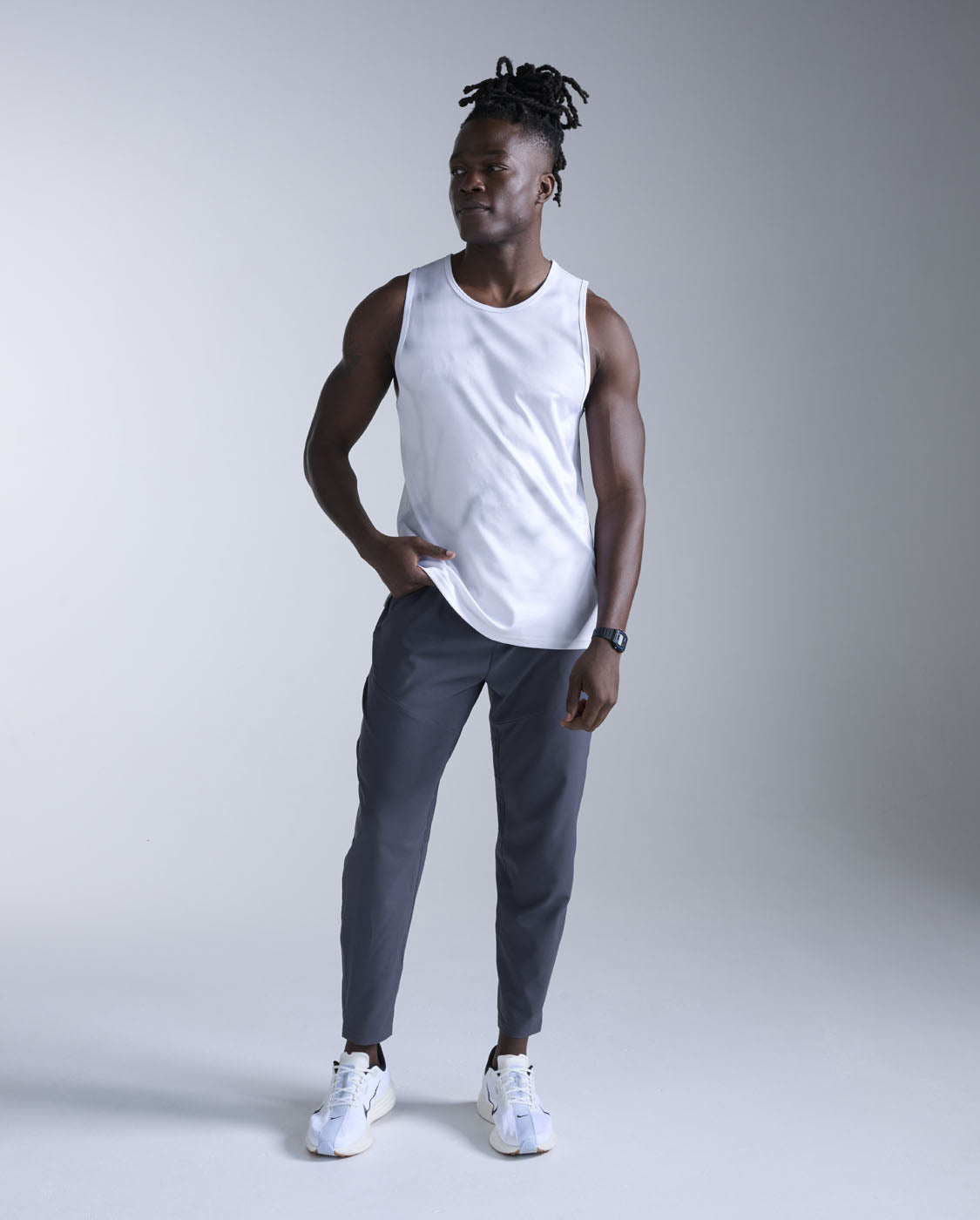 Aero Mesh Tank, Smoke Blue Marble/Black Reflective